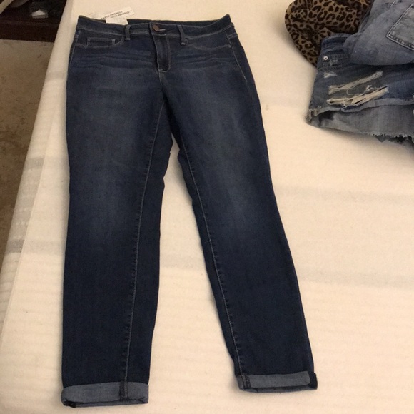 Time and true size 8 skinny jeans cuffed pockets NWTs - Picture 3 of 11